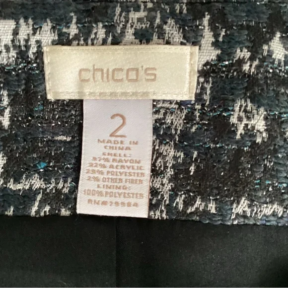 Chico’s Treana Tweed Blazer, Size 2L - Picture 8 of 8